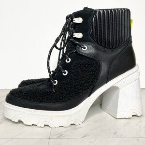 Sorel Brex Cozy Lace Up Heeled Boot 10 1/2